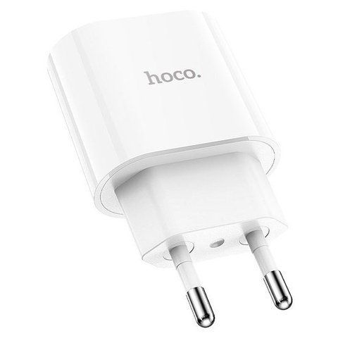 Сетевое зарядное устройство Hoco C94A, Type-C, PD, 20W, белый WQF694 фото