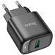 Блок питания Hoco C140A Smart QC3.0 Черный и Белый EFP477 фото 3