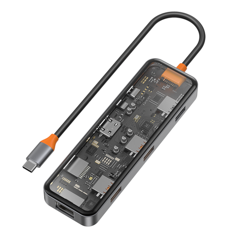 Универсальный USB-C хаб WIWU CB008 8-в-1 для ноутбуков 201ECX фото