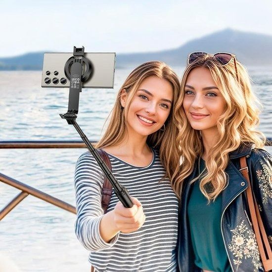 Монопод селфі-палка Hoco K25 магнітний з MagSafe та пультом GDW257 фото